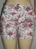 shortinho de tecido plano estampado